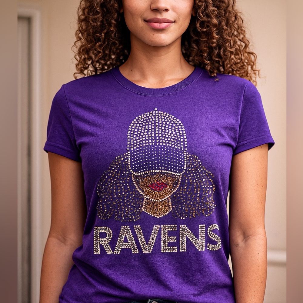 Custom Bling Design Shirts in Sports teams name
Football, basketball, baseball!